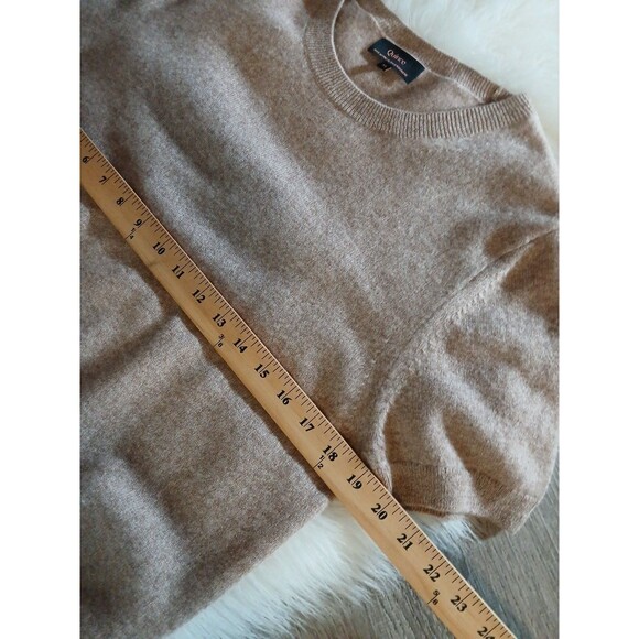 QUINCE Women's Size XL 100% Mongolian Cashmere Short Sleeve Crew Neck Sweater - Picture 7 of 9
